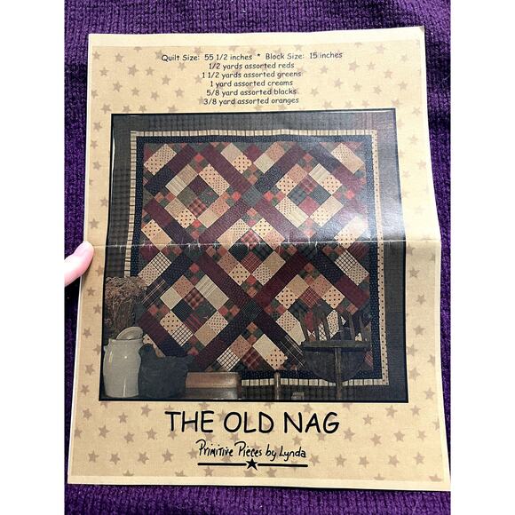 quilt pattern the old Nag 55 1/2 in - Picture 2 of 4